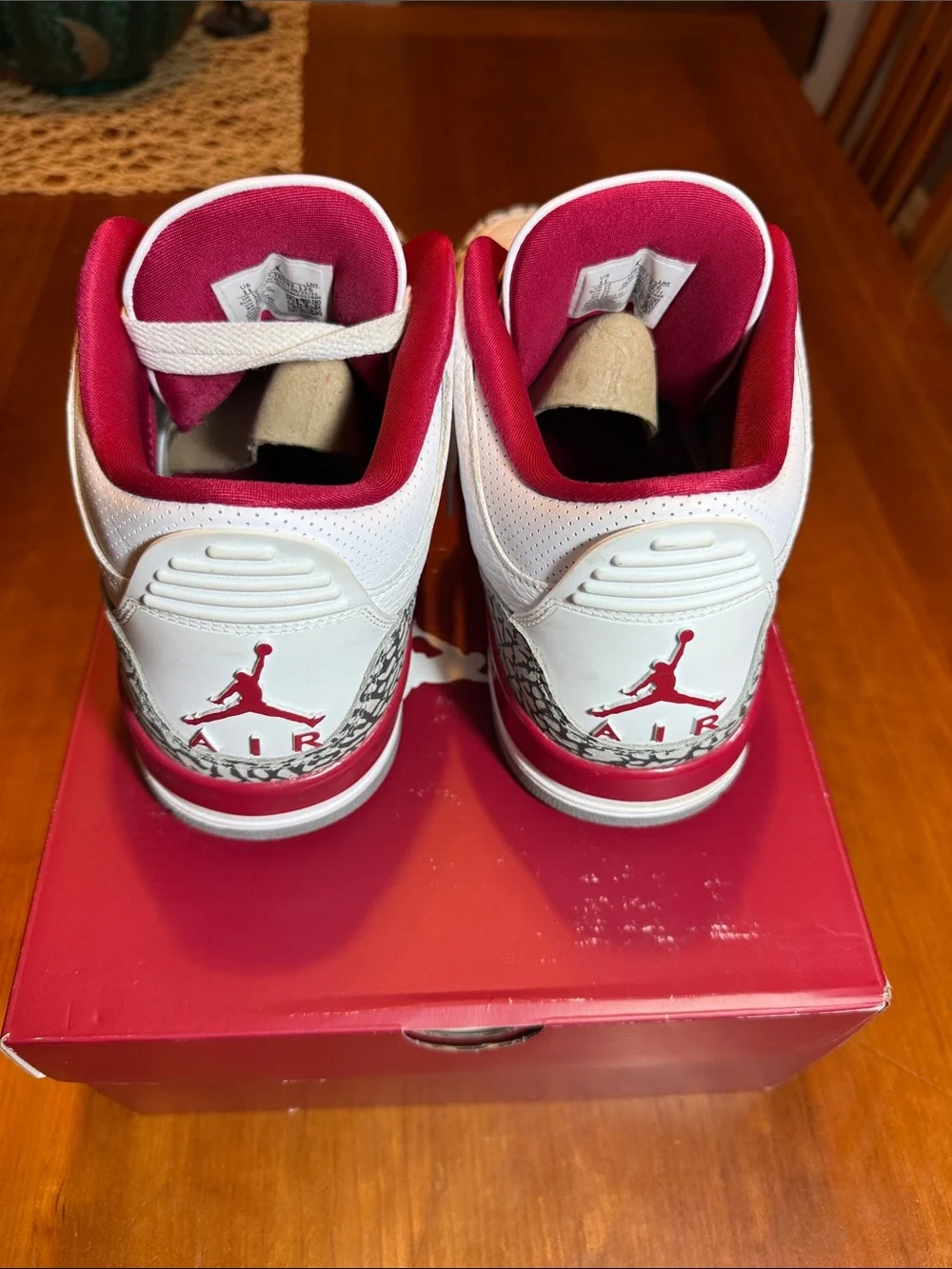 Men’s Air Jordan 3 Retro Cardinal Red